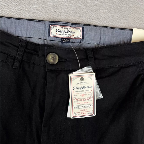 Flag & Anthem mens black stretch Nashville straight leg pants size 34x34 - Picture 5 of 11